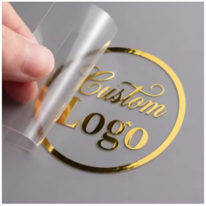 3D Printing Logo - Индивидуальные 3D-наклейки с золотым и серебряным