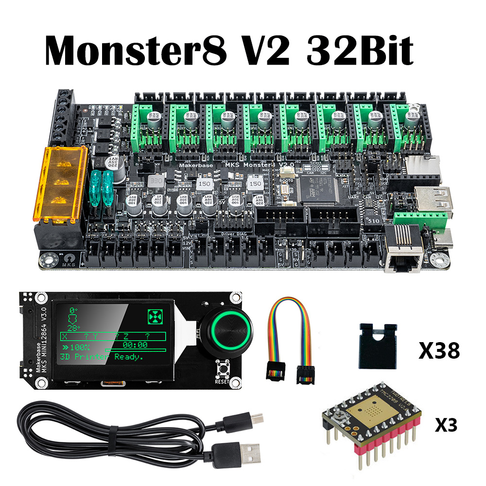 3D Printing Machine - Makerbase MKS Monster8 V2 32 бит