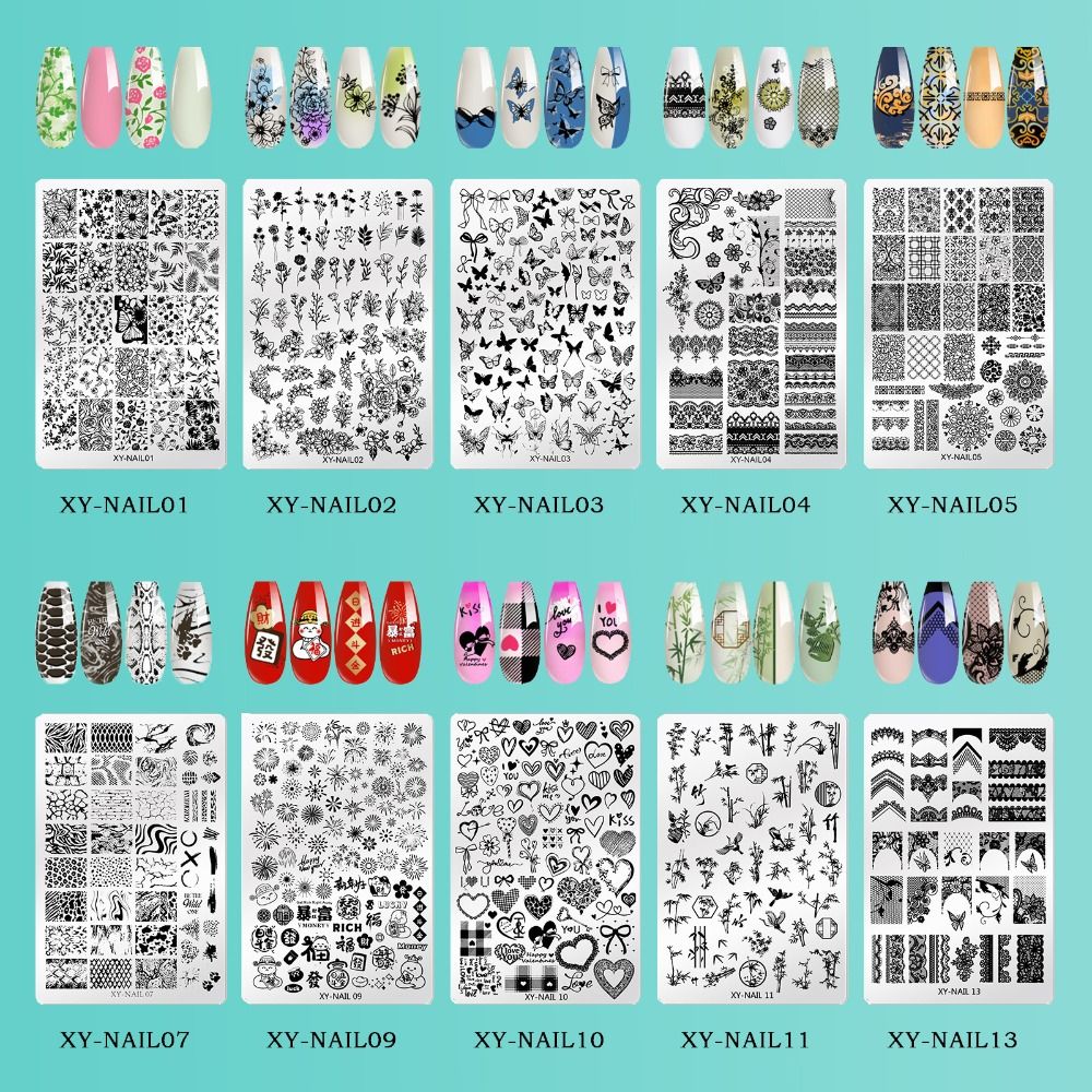 3D Printing Template - НОВАЯ многоразовая пластина для нанесения рисунков