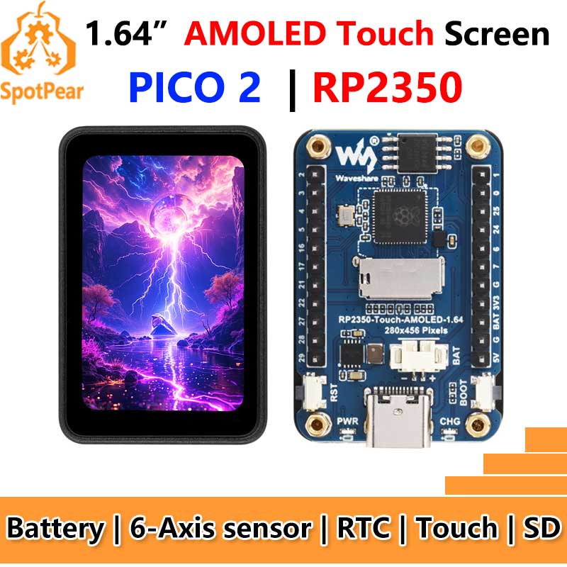 Raspberry Pi 3D Print - Raspberry Pi Pico 2 RP2350 1,64-дюймовый