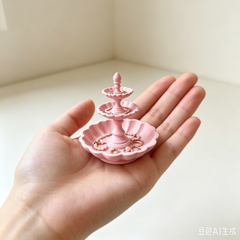 3D Print Isopropyl Alcohol - 3D-печатный розовый 3-ярусный поднос для украшений