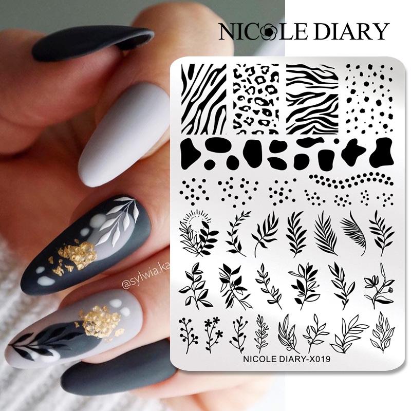 NICOLE DIARY листья цветок диз – обзор и цена 3D Printing Template