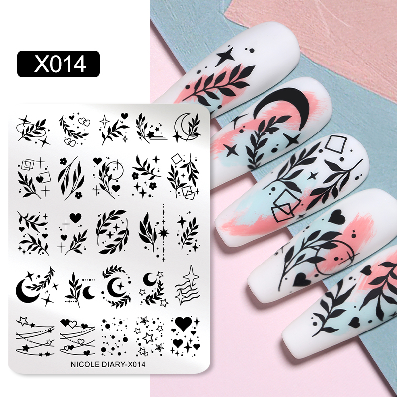 NICOLE DIARY листья цветок диз – обзор и цена 3D Printing Template