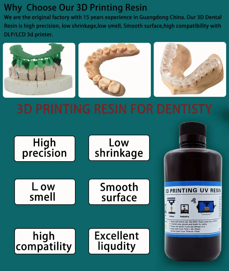 Лабораторные 3D смолы 500 г/10 – обзор и цена 3D Printing Uv Resin